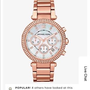 Michael Kors Parker rose gold watch
